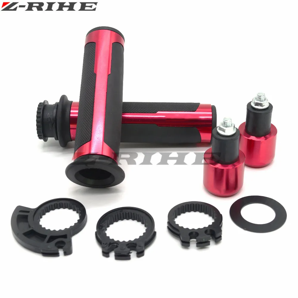 Для поездок на мотоцикле Ducati Monster 821 620 696 750 796 900 1000 1100 S2R 400 1000 KAWASAKI Черный мотоцикла рукоятка штыри для 7/" пара - Цвет: Red