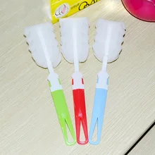 1 шт. детские молочные бутылки соски Губка Очиститель Щетка Кормление новорожденных молочные бутылки соски щетка для очистки