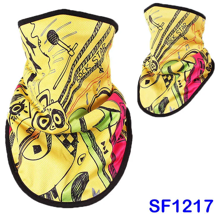 SF1217 Мужские зимние лыжные нагрудники, женские лыжные маски для лица, сноуборд, теплый флисовый шарф с 3D принтом, унисекс, треугольный шарф J47 - Цвет: SF1217