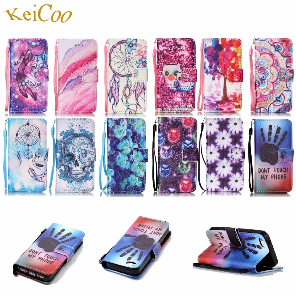 

Book Flip PU Leather Phone Cases For Samsung Galaxy Grand Prime VE 4G SM-G531F G531H/DS Art Printing Covers Card Slot TPU Cases