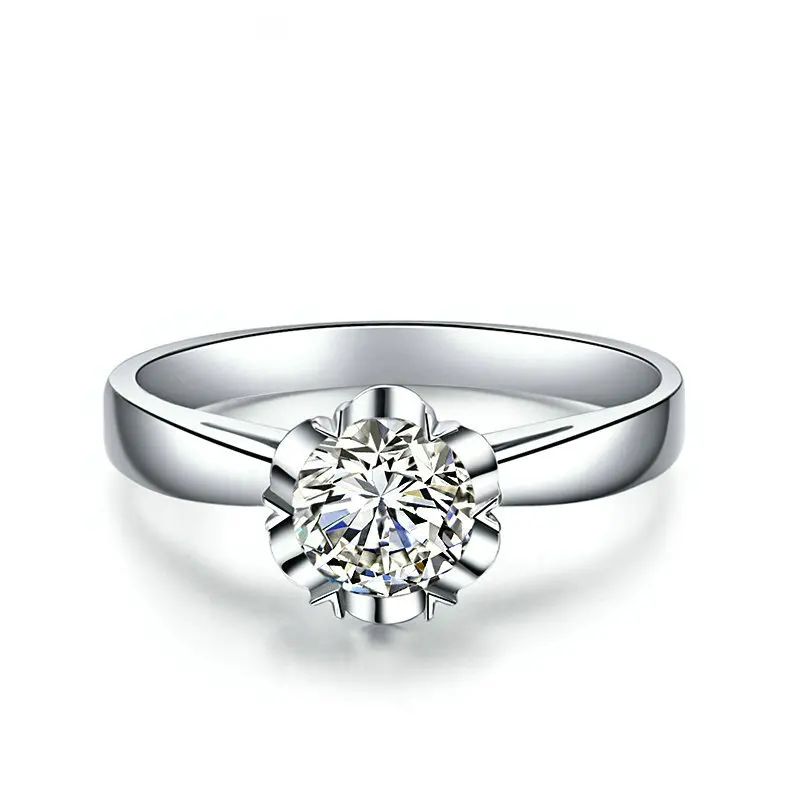 

0.50ct Solitaire 18K White Gold GIA Diamond Ring for Women Handmade Wedding Band Engagement Natural GIA Diamond Jewelry