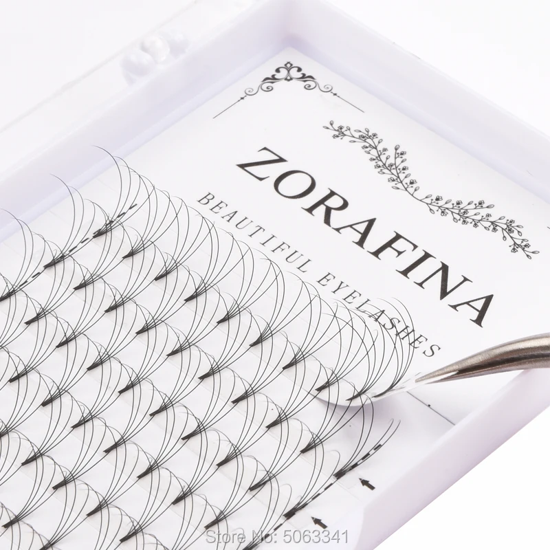 

ZORAFINA Lines Premade Volume Fans 3d/4d/5d/6d Lash Russian Volume Eyelash Volume Fake eyelashes wholesale