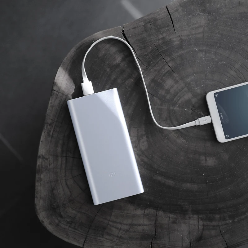 Xiao mi power Bank 2, 10000 мА/ч, быстрая зарядка, внешний аккумулятор с двумя USB, портативный Alu mi nium, быстрая зарядка mi power, внешний аккумулятор