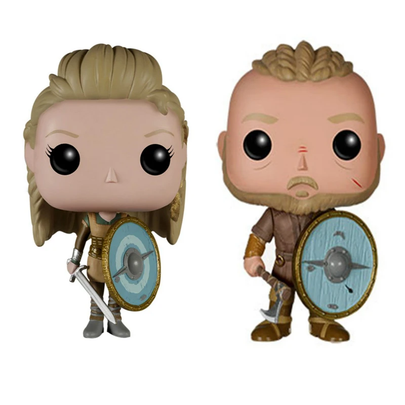 

Vikings Ragnar Lothbrok 177 & Lagertha 178 Vinyl Figure Model Toys Gifts