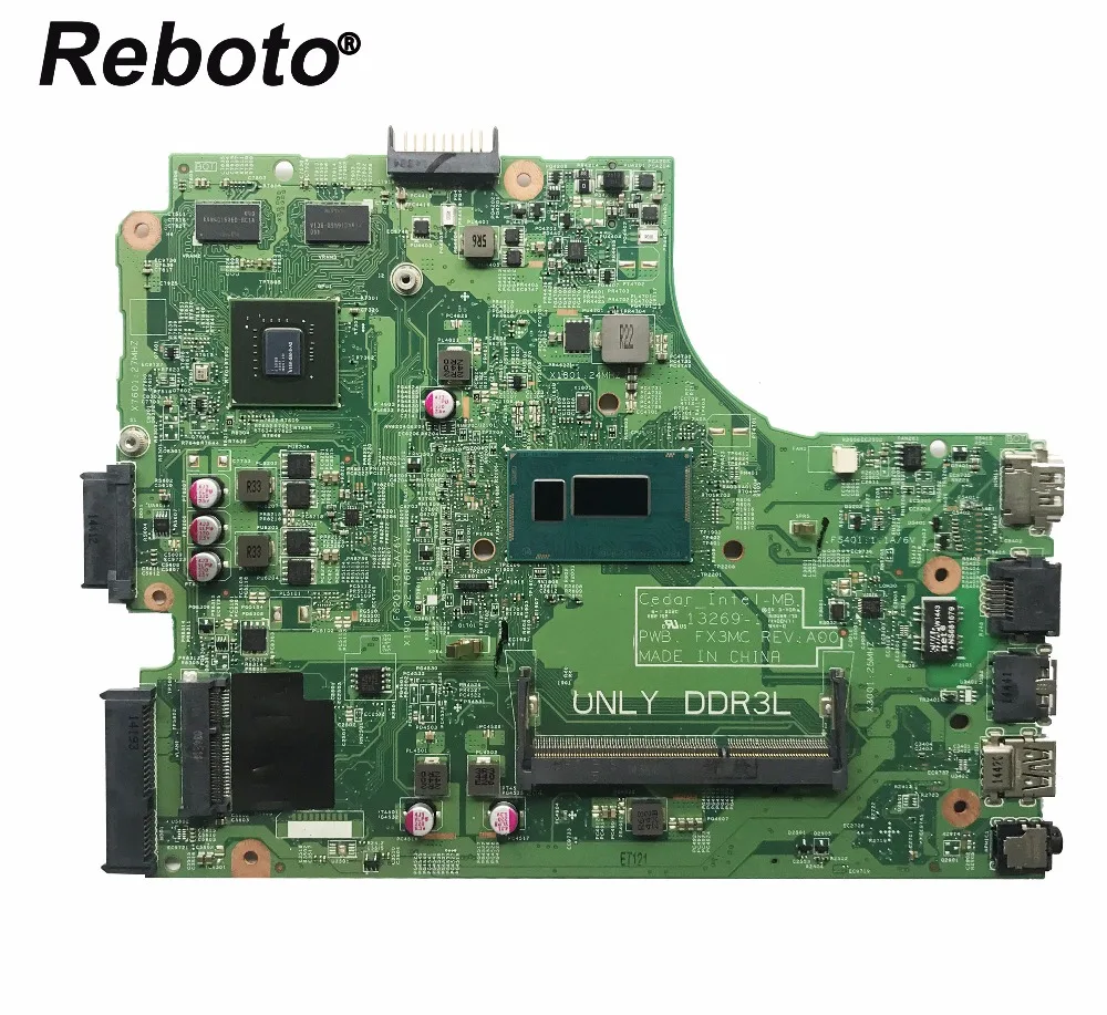 

Reboto For DELL 15 3542 Laptop Motherboard CN-01P4HG 01P4HG 1P4HG 13269-1 PWB FX3MC With i5-4210u DDR3L Mainboard 100% Tested