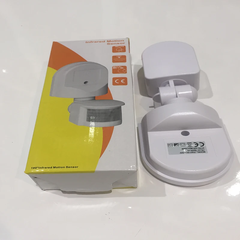 CMBetter LED Motion Sensor 12v 24v Automatic Infrared PIR Infrared Detector 180 Degree Rotating Timer Switch Motion Sensor HH (3)