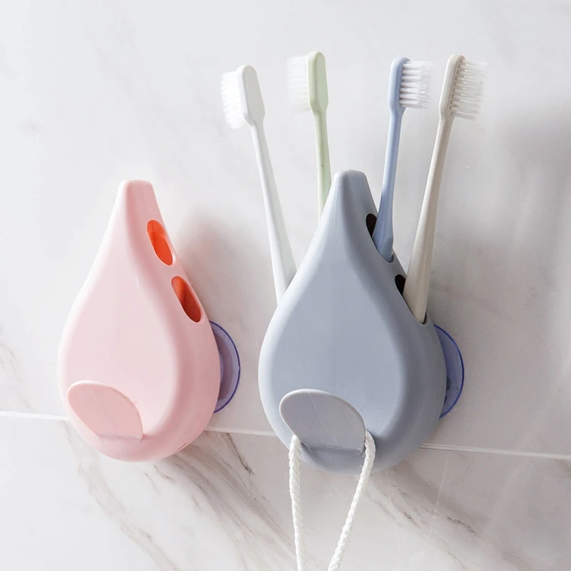 Punch-free Suction Cup Holder Organizer Creative Wash Set Toothpaste Toothbrush Storage Rack Wall-mounted Toothpaste Holder2