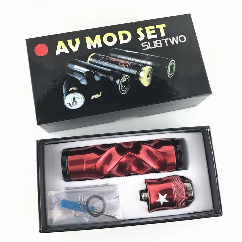 

new Sub Two newest AV Series Twist kit Diameter atomizer vape with E cigarette mechanical mod 510 thread battery required