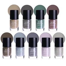 BORN PRETTY матовый тусклый лак для ногтей 9 мл стойкий лак для ногтей Темный чистый лак для ногтей маникюрный лак 9 цветов 1 бутылка
