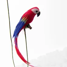 G06-X725 children baby gift Toy 1:12 Dollhouse mini Furniture Miniature rement Simulation red parrot 1pcs