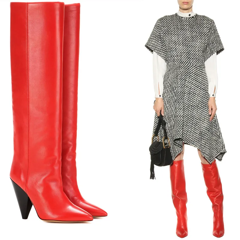 trendy high heel boots