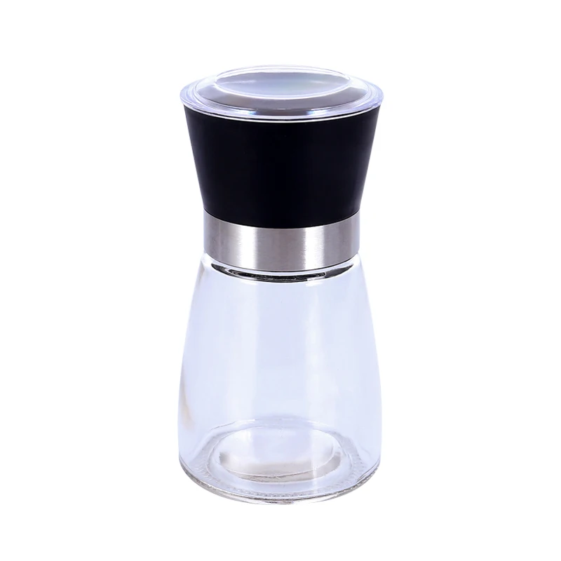 Pepper Grinder Mill Hand Manual Salt Pepper Mill Grinder Seasoning Mills Glass Herb Spice Grinding Bottles Kitchen Accessories (2)