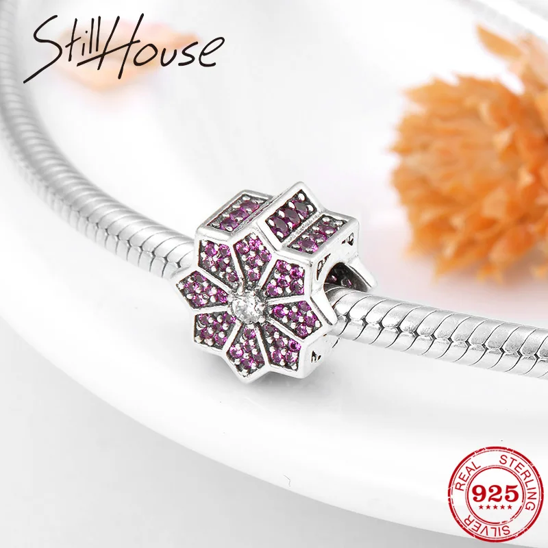 

2018 Christmas Limited red maple leaf CZ beads 925 Sterling Silver Charms fit Original Pandora Bracelets making DIY Jewelry