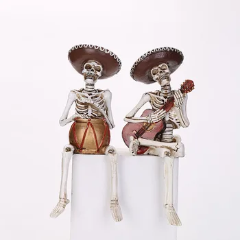 

Home landscape sculpture home furnishings outdoor resin craft gift birthday gift realistic skull