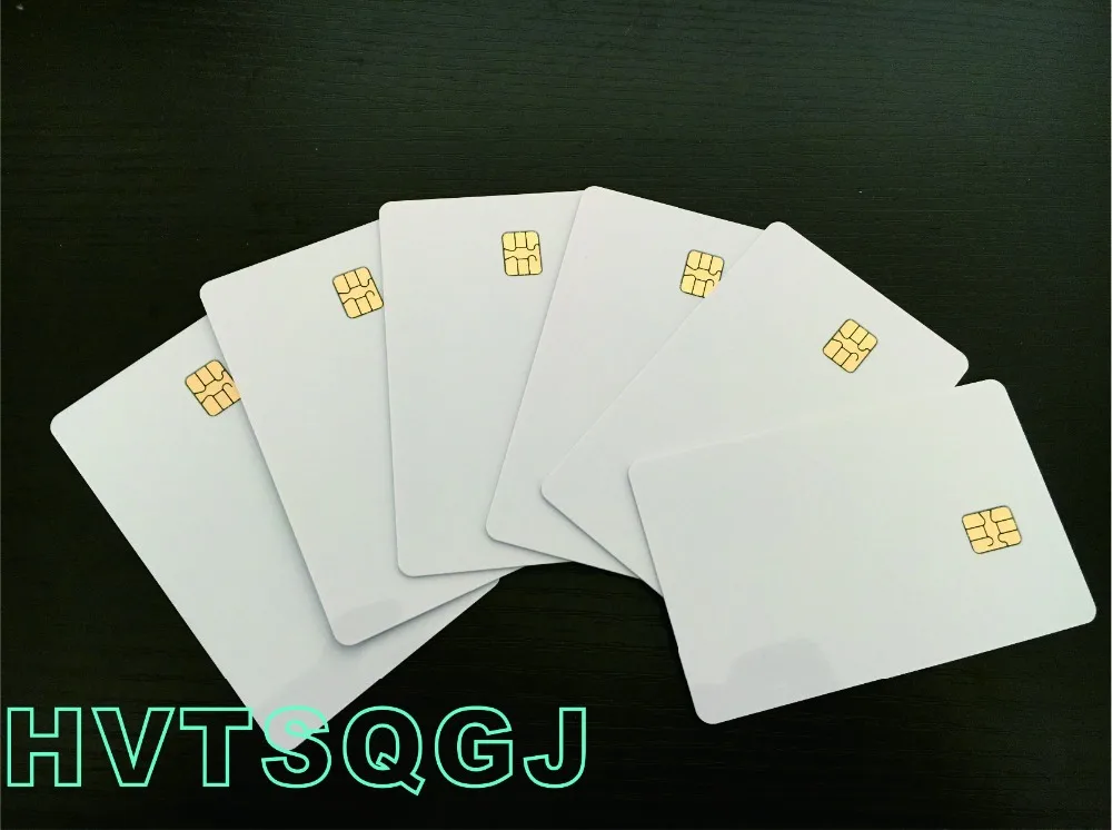

10pcs Free shipping blank SLE4442 contact ic iso 7816 smart card chea