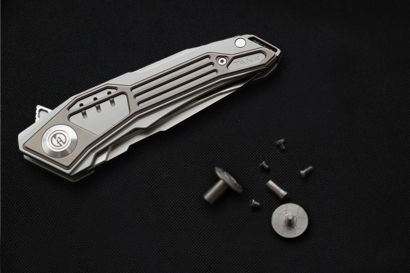 Складной нож MAXACE TANK с лезвием M390 высокой твердости титановая ручка охотничьи