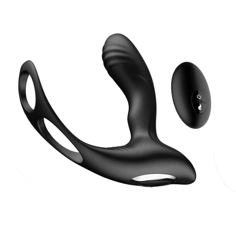 2018 New Remote Control Prostate Massage for Men Gay Anal Butt Plugs, USB Prostate Massage Vibrator for Male Sex Toys for Men