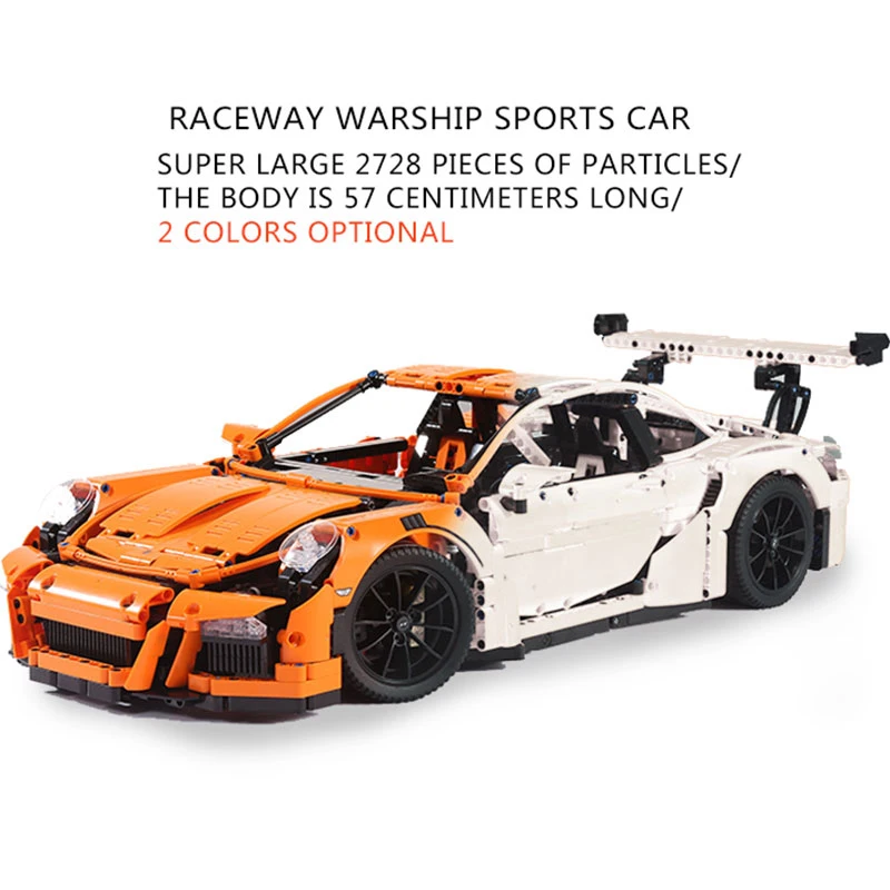 Lepin 20001 technic series Race Car Building Blocks Bricks Classic GT RS Compatible with legoing 42056 Educational Toys 
