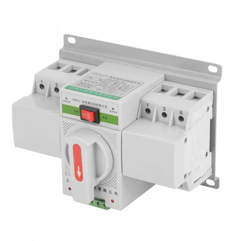 220V 63A 3P Mini Intelligent Dual Power Automatic Transfer Switch