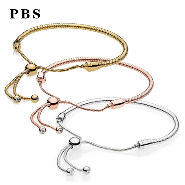 

PBS 100%925 Sterling Silver Original Copy High Quality 1:1 Shrink Bracelet Logo Multi-color Free Package Manufacturers Wholesale