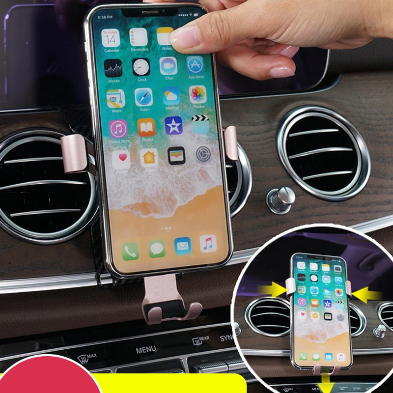 

For Mercedes-Benz E-Class W213 2017 2018 2019 Car Phone Mount Mobile Holder Air Vent Magnet Cell Stand