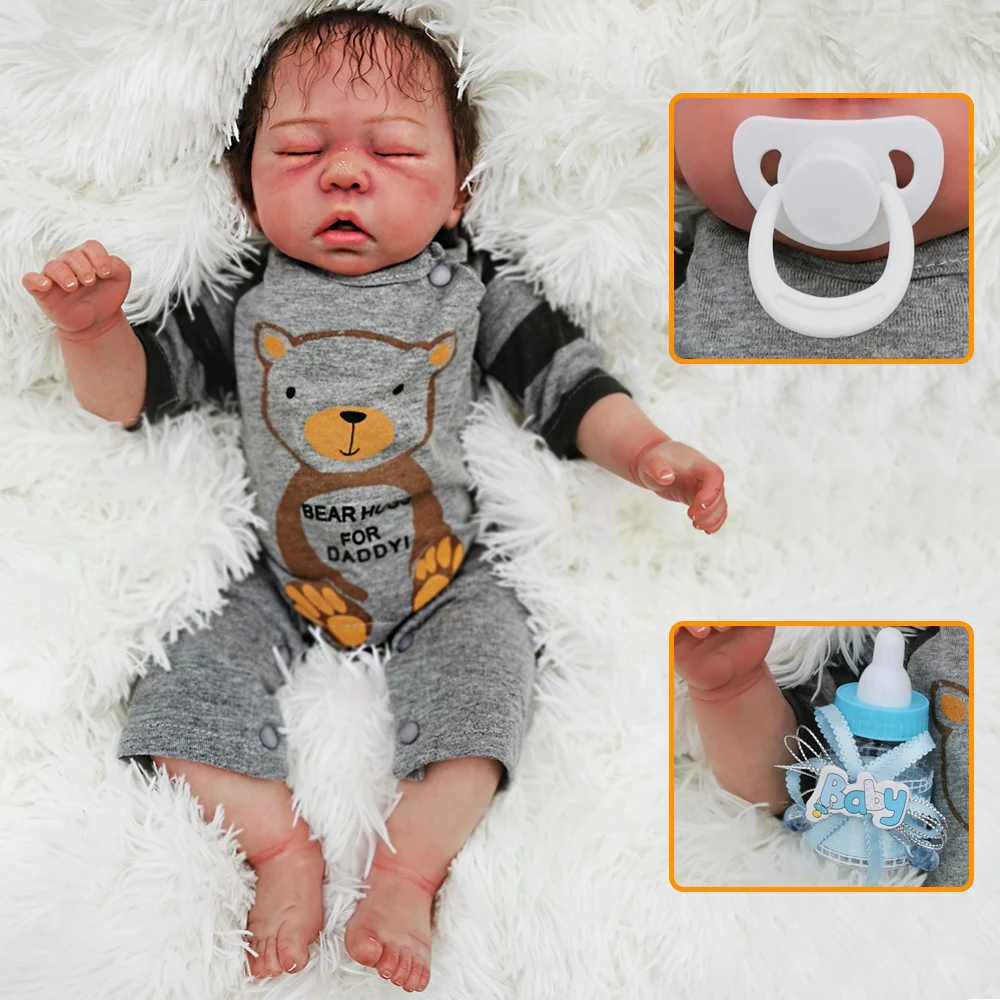 OtardDolls Bebe Детские Reborn Baby Doll 20 дюймов 50 см Силиконовые Винил Bebe Кукла Новорожденный очаровательны реалистичные для детей ясельного возраста для подарка Быстрая