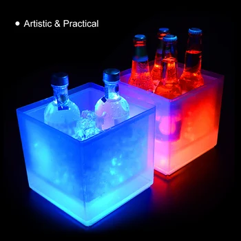 

3.5L Ice Wine Bucket LED Light Lamp Color Changing Battery Powered Operated IP65 Waterproof RGB Light
