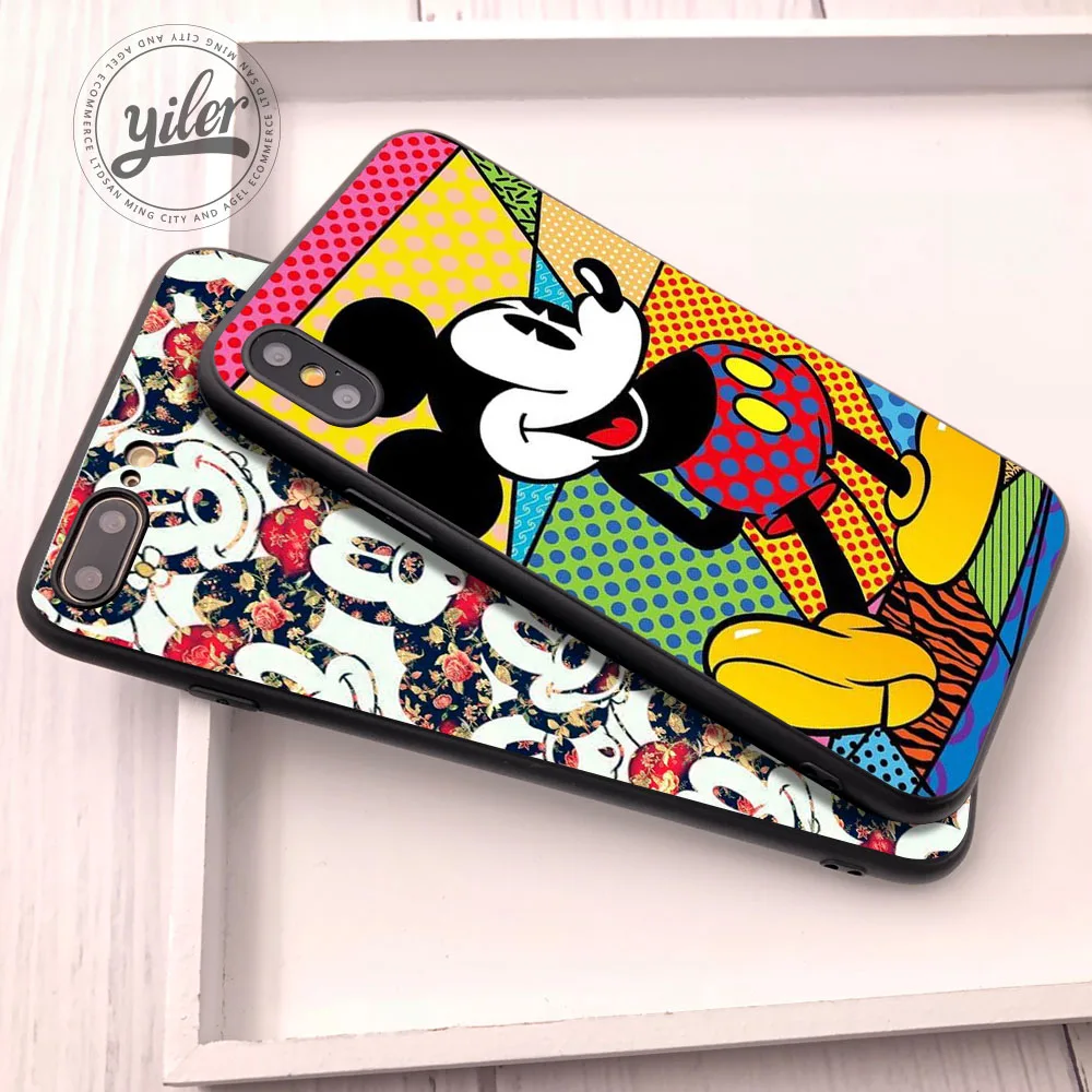 

Fashion Mouse for Case iPhone 7 Plus Cover Shell Fundas for Case iPhone 5 5S 6 6S 7 X 6 7 8 Plus SE Cases for iPhone XS Max XR X
