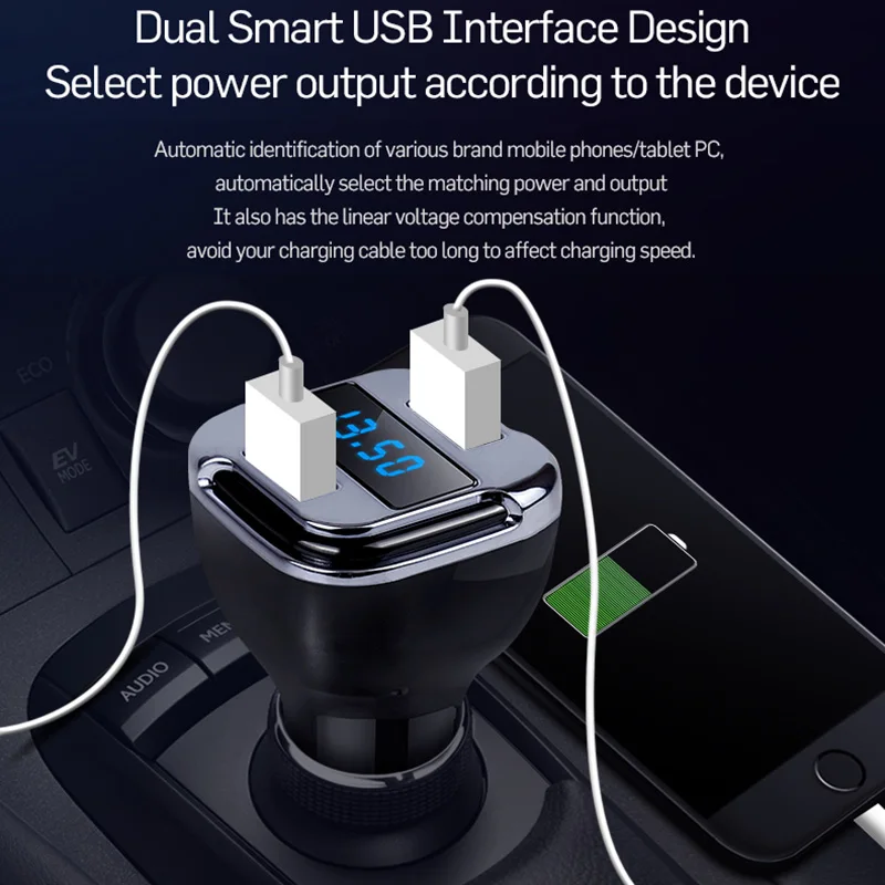 

Dual USB Smart Car Charger Mini GPS Tracker Mobile APP Voltage Monitor GPS Locator General Real Time Tracking Devicecar