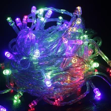 LED String Light 10M Waterproof 110V 220V 100 LED Holiday String Lighting 9 Colors font b