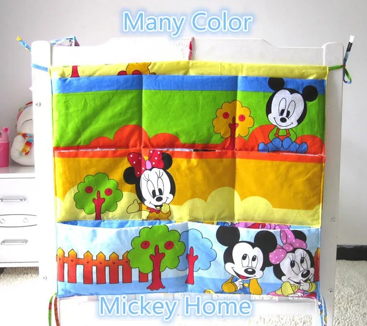 Conjunto de Cama do Bebê Berço para Bebês dos Desenhos Animados Armazenamento Pendurado Bolsas Elefante Bolsa 62*52cm 7 sacos elefante saco armazenamento