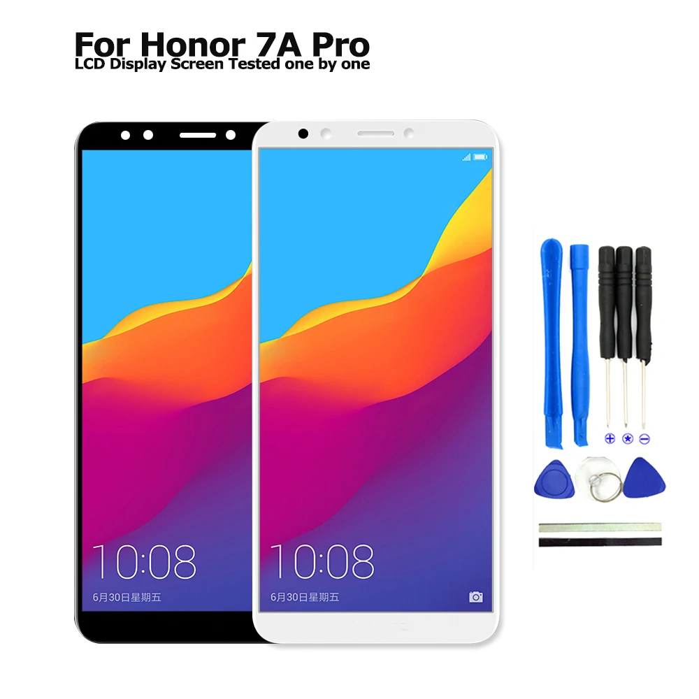 ЖК-дисплей 5 7 &quotдля Huawei Honor 7A Pro сборный сенсорный экран для зеркальный с