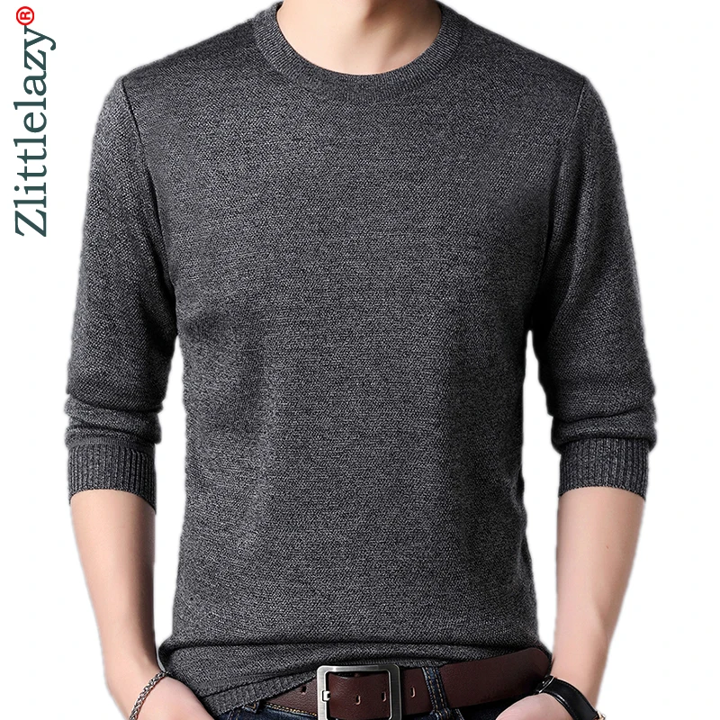 2019 брендовые дизайнерский пуловер solid Мужчины свитер платье толстые зимние теплые Джерси Вязаные свитеры мужские одежда зауженного покроя