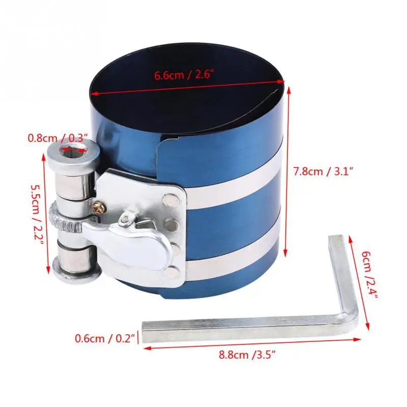 1 комплект " /4" Автомобильный поршневой кольцевой установщик двигателя съёмник поршневых колец установщик группа храповый инструмент для размера 53-125 мм/53 мм-175 мм
