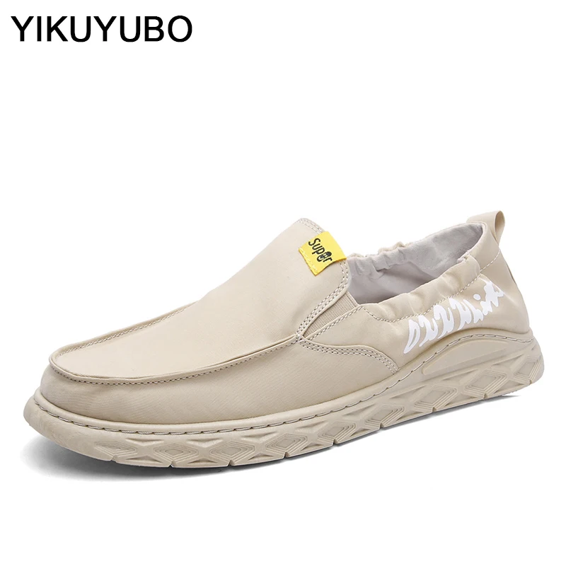 YIKUYUBO/2019 г. Лидер продаж мужская одежда повседневная обувь модная однотонная