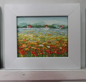 

NEW 100% hand-painted Home decoration oil painting on Small thin board Match framework high quality beautiful scenery DM-928008
