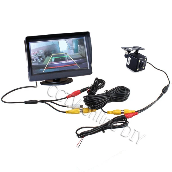 ANSHILONG 4.3" Screen TFT LCD Car Rear View Rearview Monitor + Backup