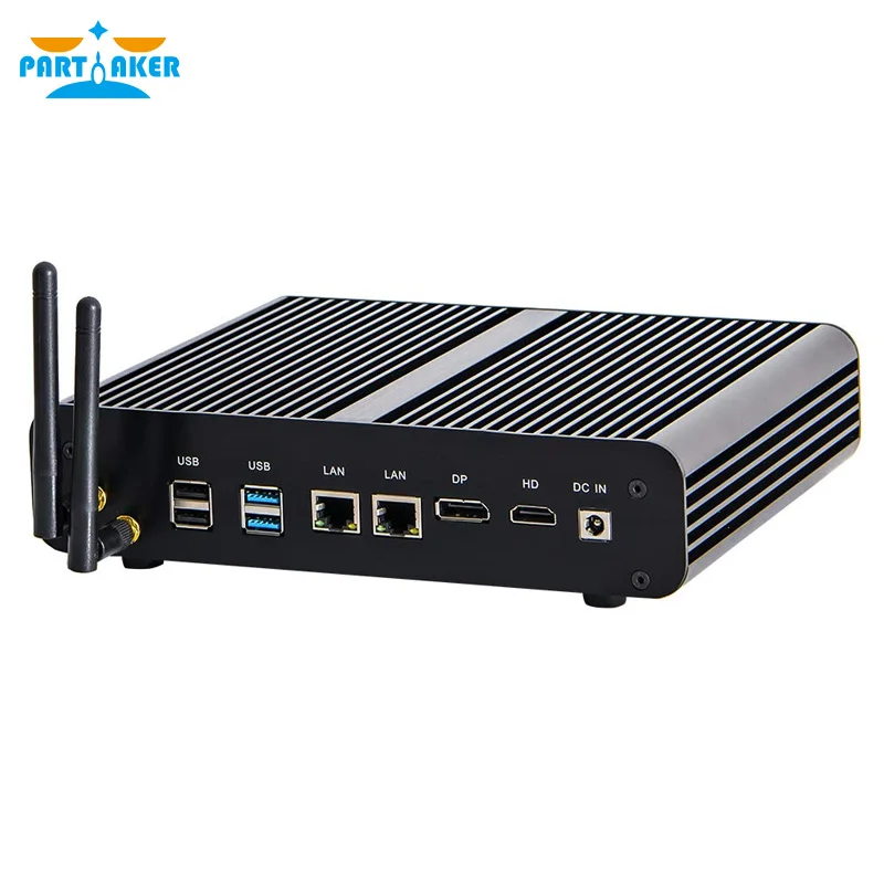 Мини компьютер без вентилятора i7 7560U 2 * DDR4 Ram Msata + M.2 SSD Micro PC Win10 Pro Barebone HTPC Nuc DP HDMI|Мини