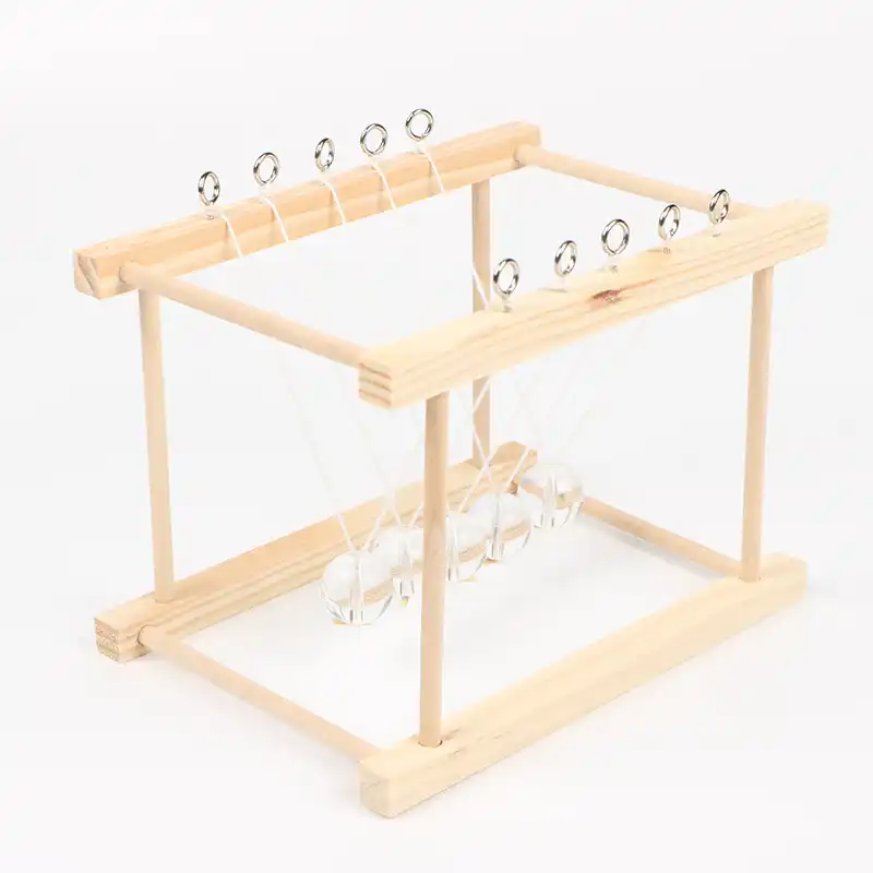 newton's cradle wood