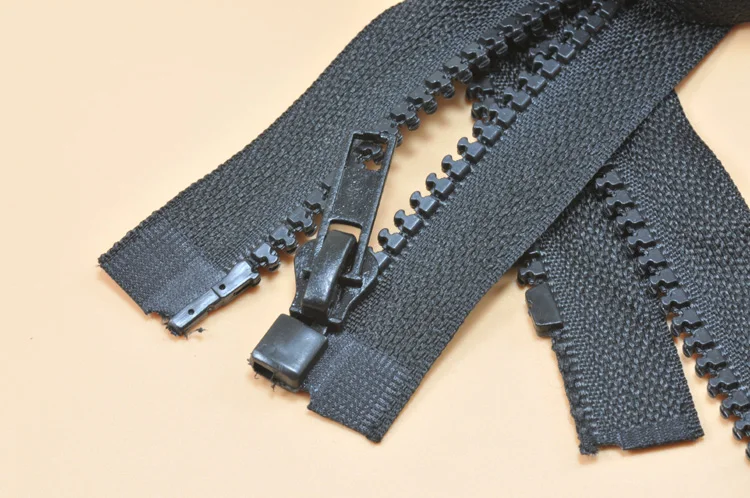 10 шт/партия 80/90/100 м 5# черная молния из смолы пуховик/пальто открытый конец молнии Одежда Аксессуары