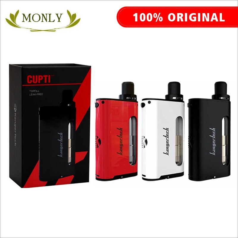 

Original Kanger CUPTI 75W Starter Kit All in one Design 5ML Atomizer 1.5ohm CLOCC Coil CUPTI Kit & SMOK H-PRIV R80S RX200S