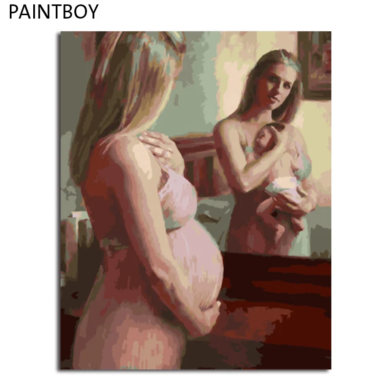 

PAINTBOY Framed Picture Painting By Numbers DIY Digital Canvas Oil Painting Home Decor For Living Room Wall Art Painting