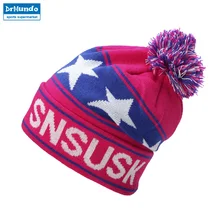 Высококачественные зимние лыжные шапочки для сноуборда, теплые шерстяные шапки для мужчин и женщин, женские шапочки со звездами