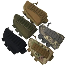 Военная страйкбол сумочка-магазин для приклада ружья сумка нейлоновая подщечная Надставка Регулируемая тактическая винтовка, подсумок для спорта на открытом воздухе