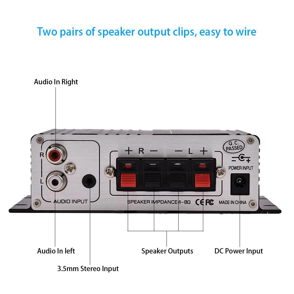 Фирменная Новинка SOONHUA Mini 2 канала усилители домашние hi fi стерео Авто Аудио Мощность усилители домашние цифровой амперметр