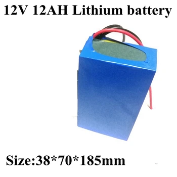 

1 Pack 12v Lithium Battery Carregador 12v 12ah Accu 12v Bateria Litio 10Ah 15A for 100W 150W Light Portable 12v Dc + 3A Charger