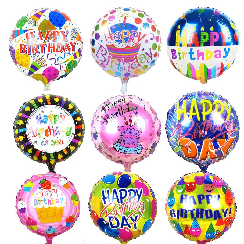 18 дюймов Globos фольгированные шары «С Днем Рождения» детский день рождения надувные игрушки баллон из Гелий воздушные шары для украшения вечеринок Поставки