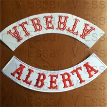 ALBERTA пользовательские снизу рокер вышивка нашивки для куртки 30X7 см