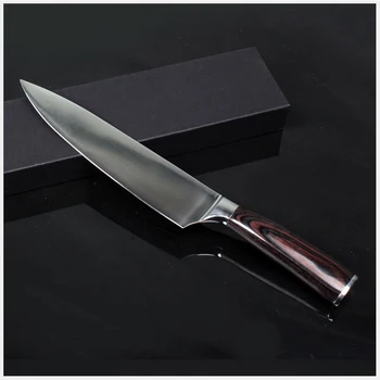 

1Pcs 8" Stainless Steel Kitchen Chef Knife Sharp Japanese Kitchen Knives Meat Fruit Cutter Cleaver Cooking Tools