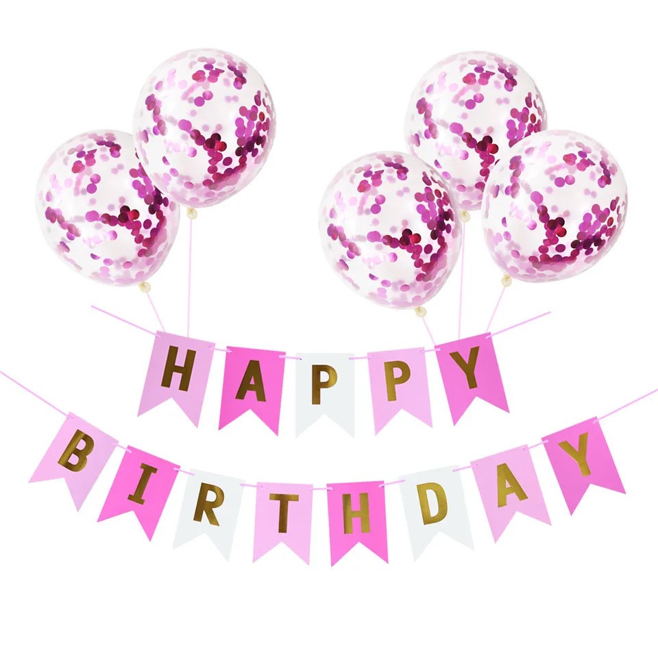 Buy HEY FUNNY 5pcs Gold Confetti Balloons 12inch